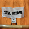 Steve Madden Kaira Blazer Women's Medium Bright Orange Lined Suit Jacket Size S