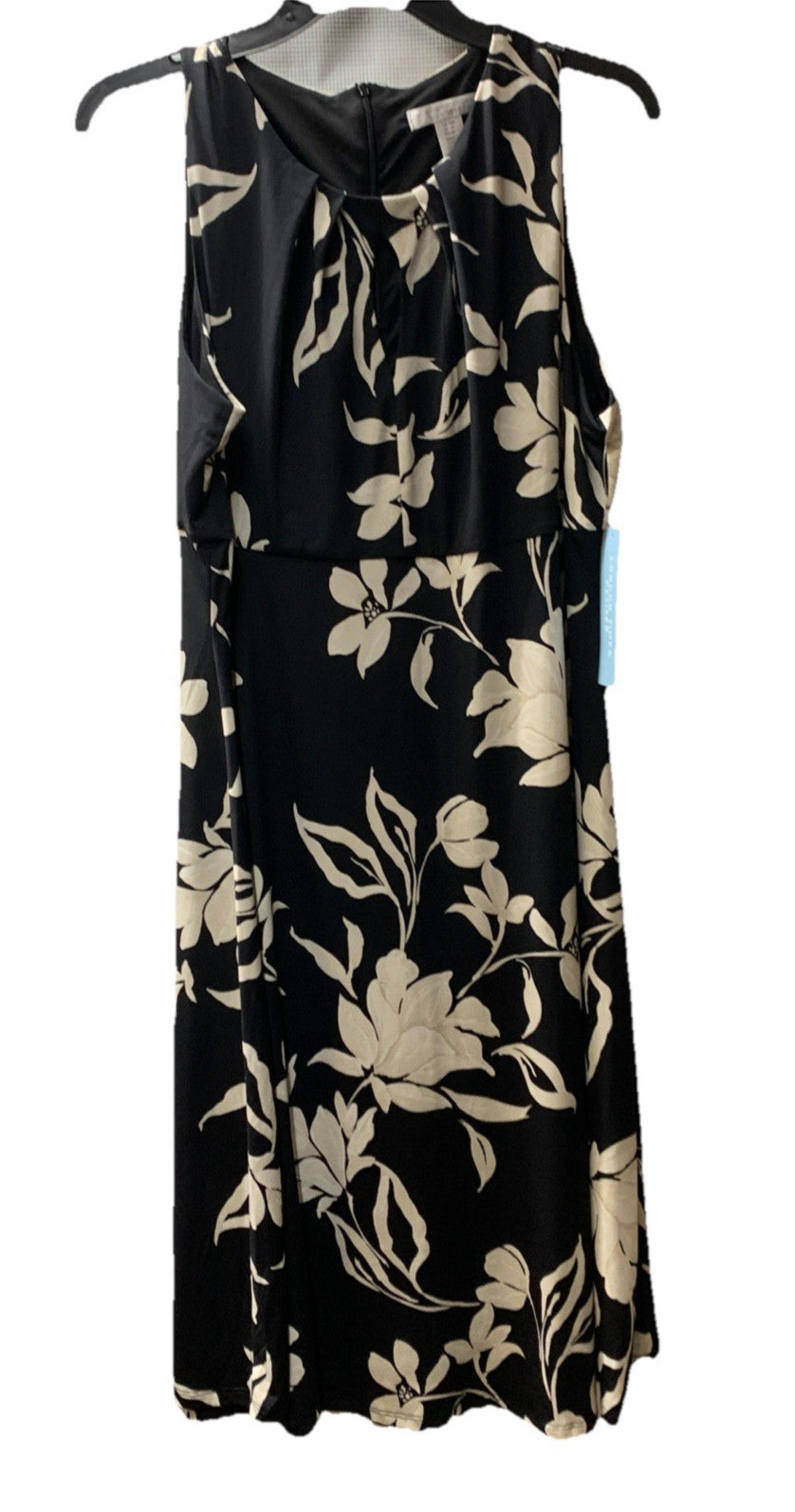 London Times Women's Floral Print Midi Dress Casual Sleeveless Classic Size 14P