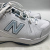 New Balance 608 V5 Womens 10.5 Men's 9 Walking Shoes White Blue Casual Sneakers