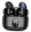 Wireless Earbuds Bluetooth 5.4 Headphones 42H Long Playtime LED Power Black
