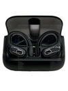 APTKDOE True Wireless Bluetooth Ear Bud with Earhooks HD65 Black 15h Playtime
