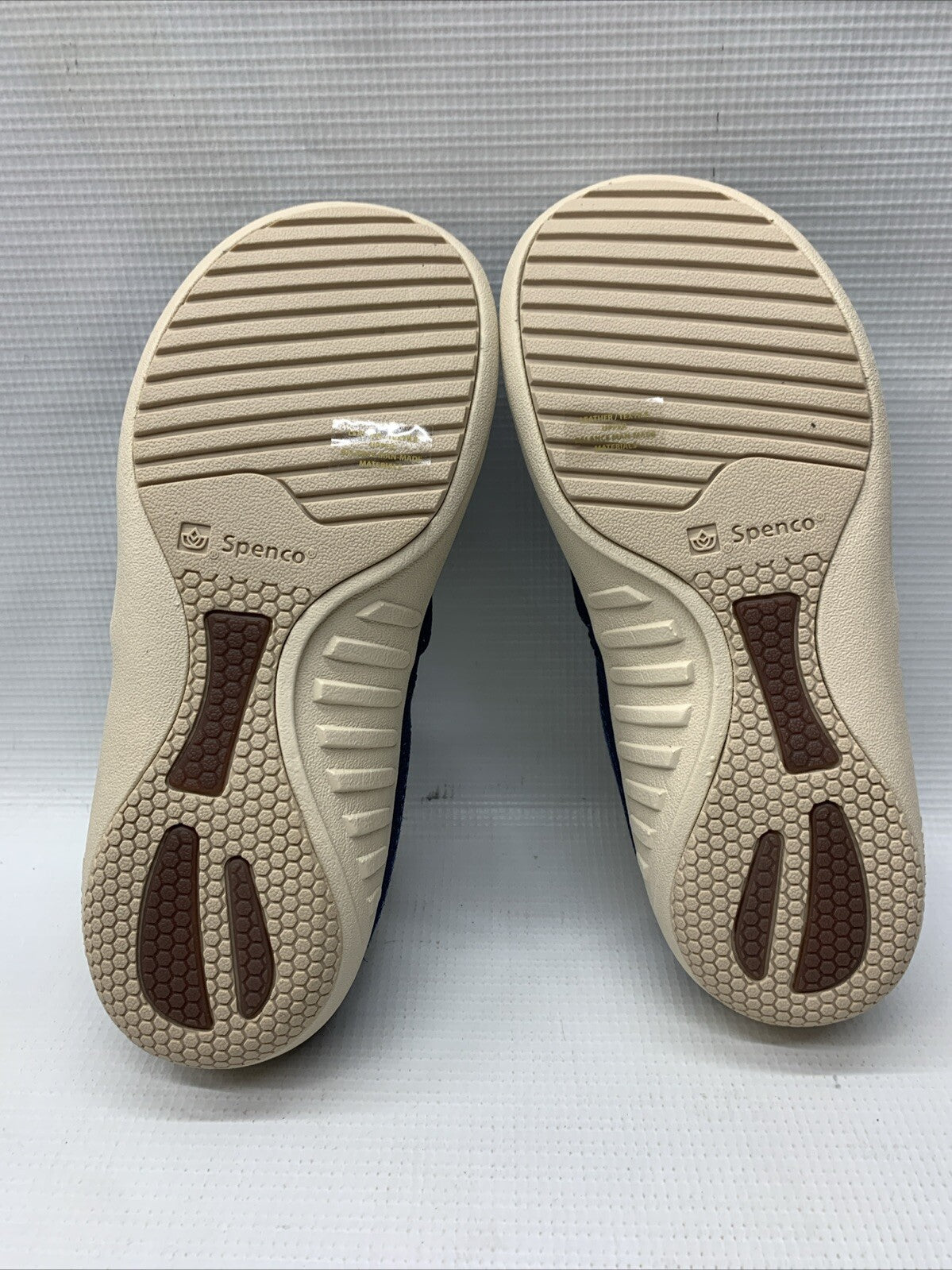 Waco SPENCO St. Maarten Womens Size 5B Perforated Suede Half Loafer Slip-On Blue