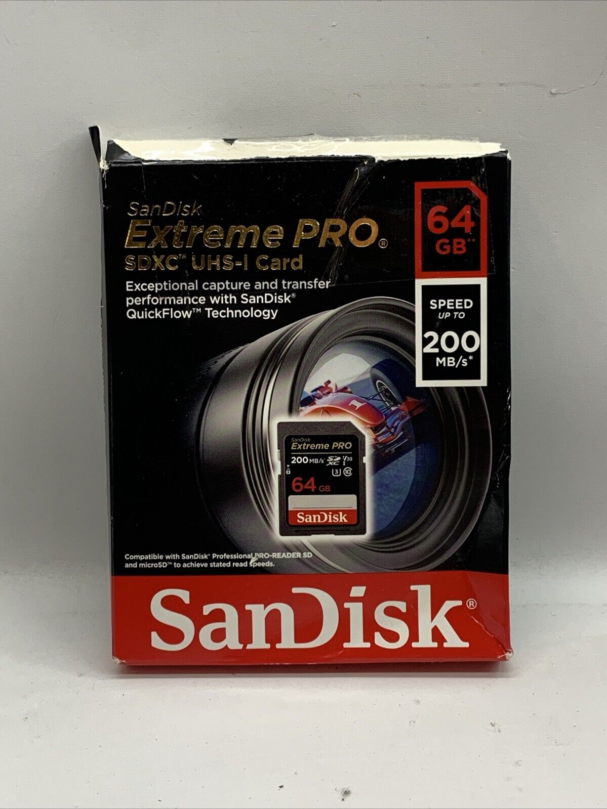 SanDisk Extreme PRO 64GB UHS-I U3 SDXC 200MB/s 4K UHD Video Memory Card SDSDXXU