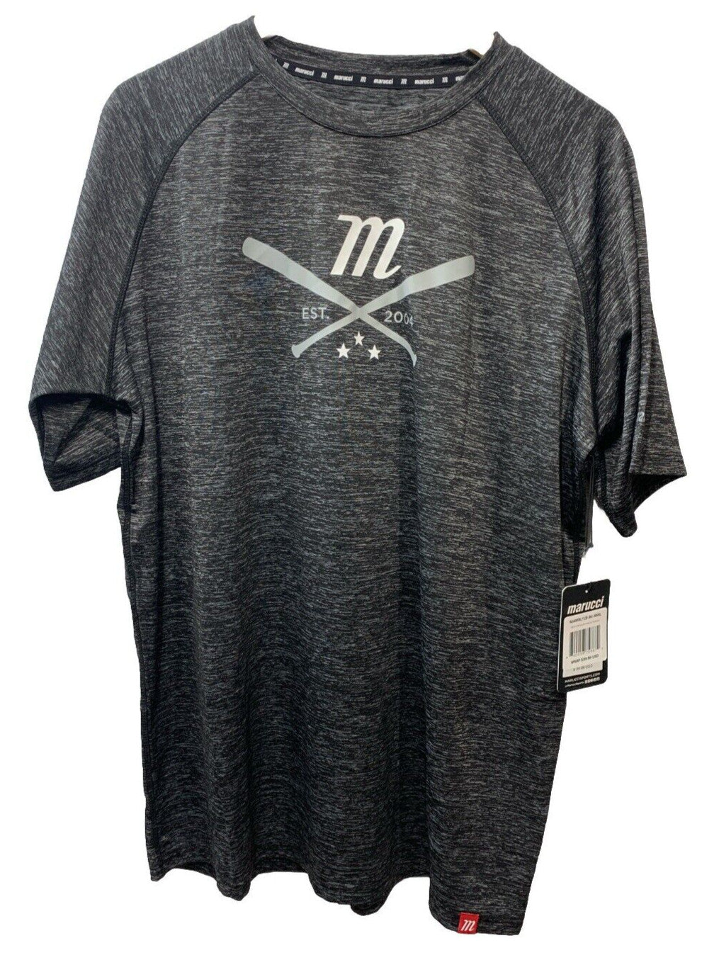 Marucci Extra Large Men's Crossover Marveled Tee Black Short Sleeve T-shirt