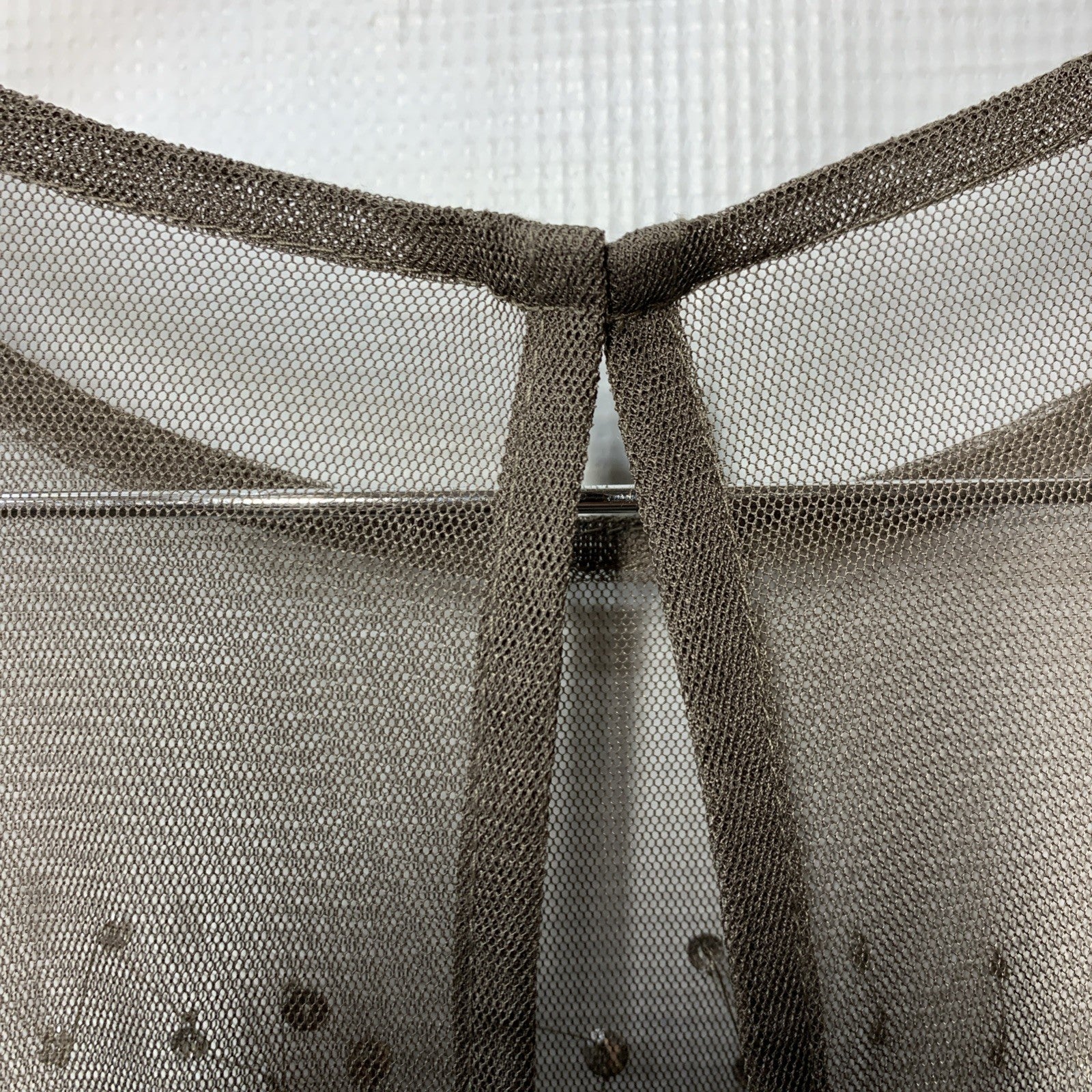 Adrianna Papell Women's 3/4 Sleeve Beaded Evening Illusion Dress Gown Size 18