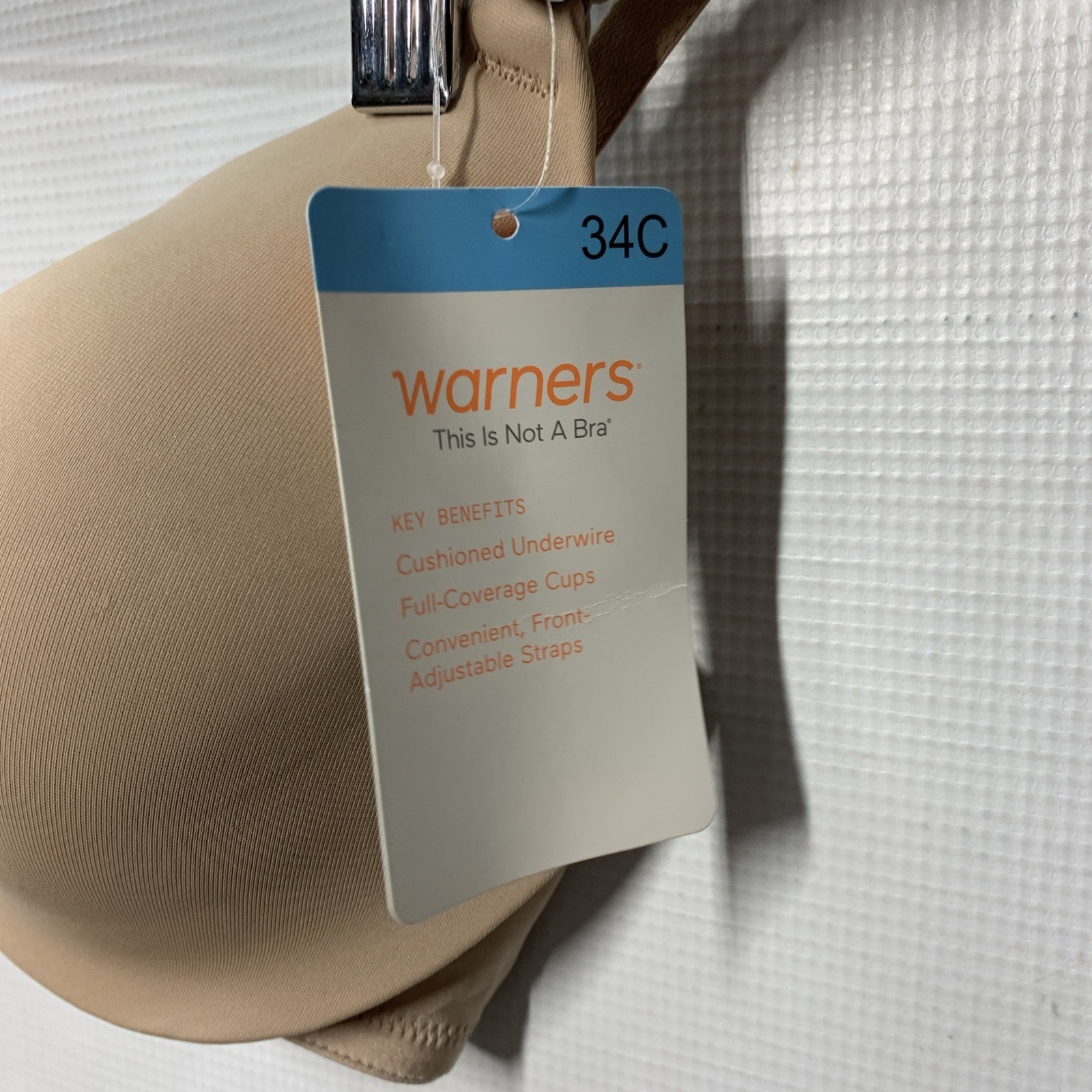 Warner’s 01593-212 Women’s Lightly Lined Full-Coverage Underwire Bra Size 34C