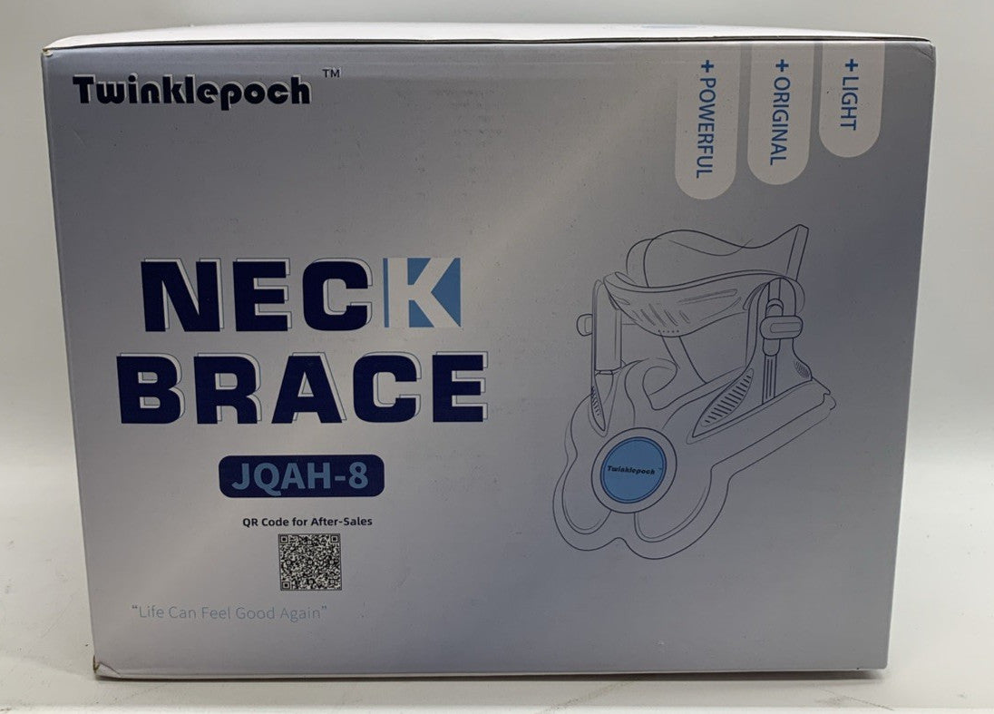 Twinklepoch Cervical Neck Traction Device Brace Light Adjustable HandPump JQAH-8