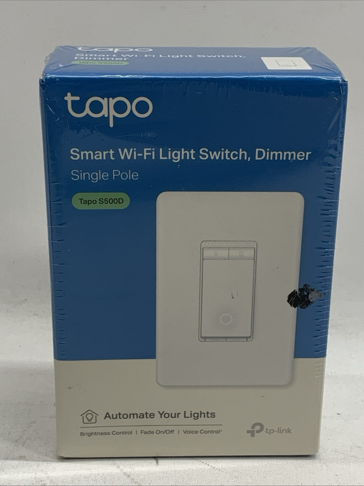 TP-Link Tapo S500D Smart 2.4GHz Wi-fi Light Dimmer Switch, Single Pole White