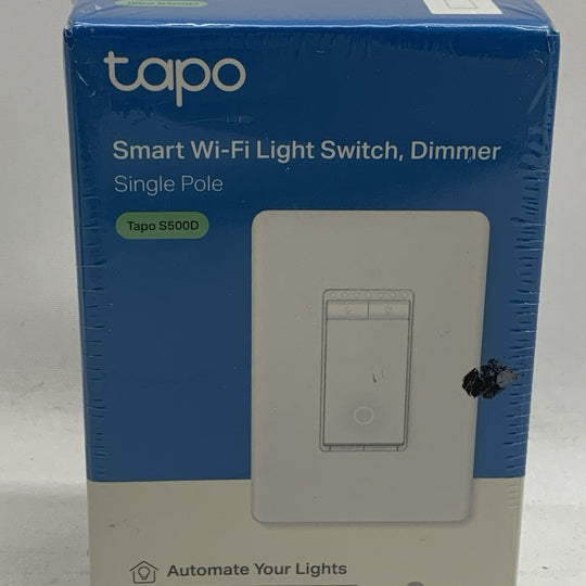 TP-Link Tapo S500D Smart 2.4GHz Wi-fi Light Dimmer Switch, Single Pole White