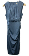GRACE KARIN Ruched Bodycon Dress Summer Sleeveless Front Drape Patchwork Size S