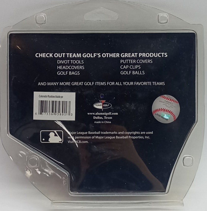 Colorado Rockies MLB Golf Club Head Cover Embroidered Fits Most Blade Putter Pur