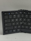 Foldable Keyboard with Touchpad, XK01 TP Folding Portable Travel Keyboard Black