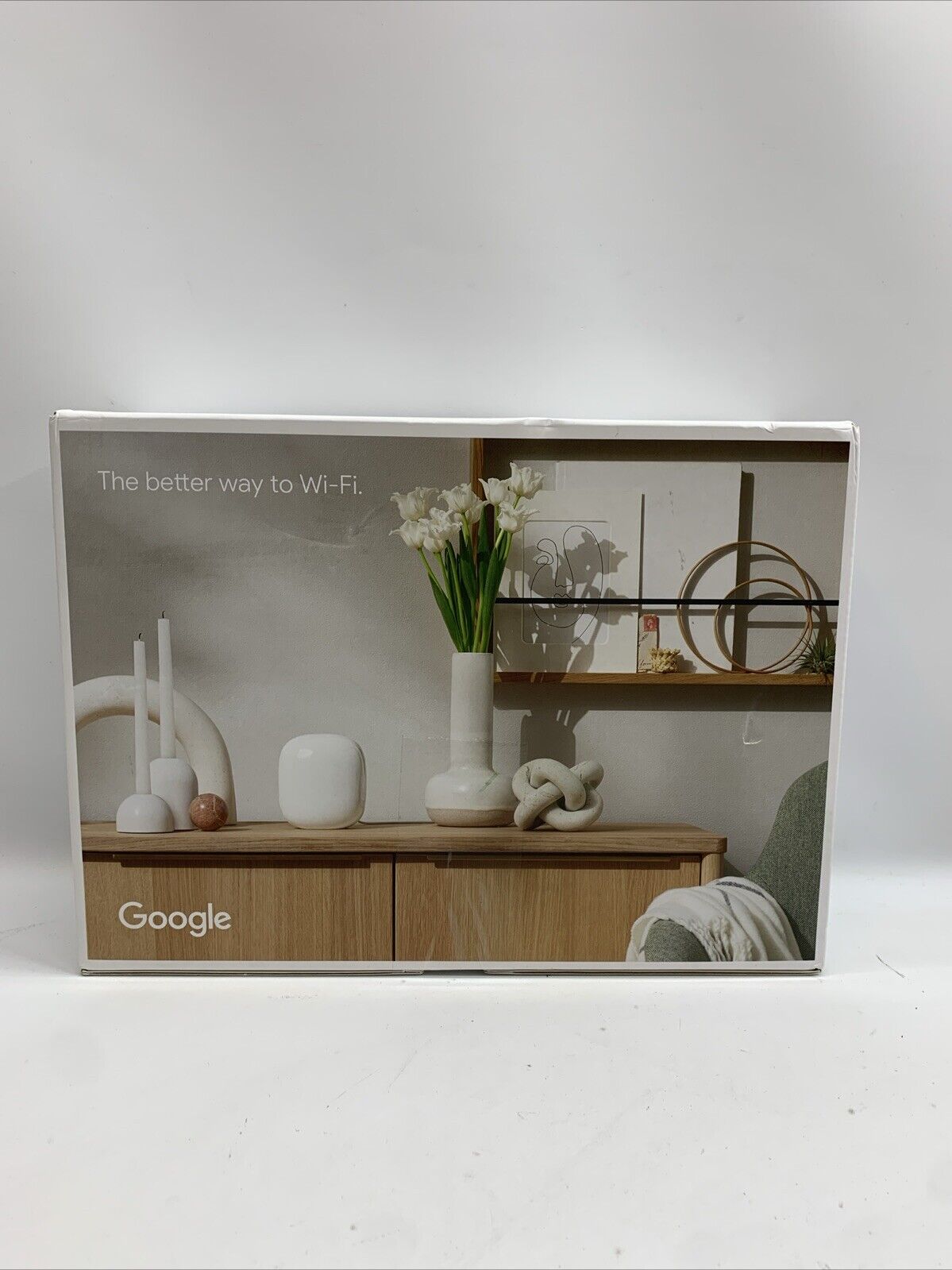 Google Nest Wifi Pro Wi-Fi 6E Router Mesh System Snow White GA03689-US (2-Pack)