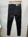 Levi's 720 High Rise Super Skinny Black Jeans 27x32 Long Leg Pants Hyperstretch