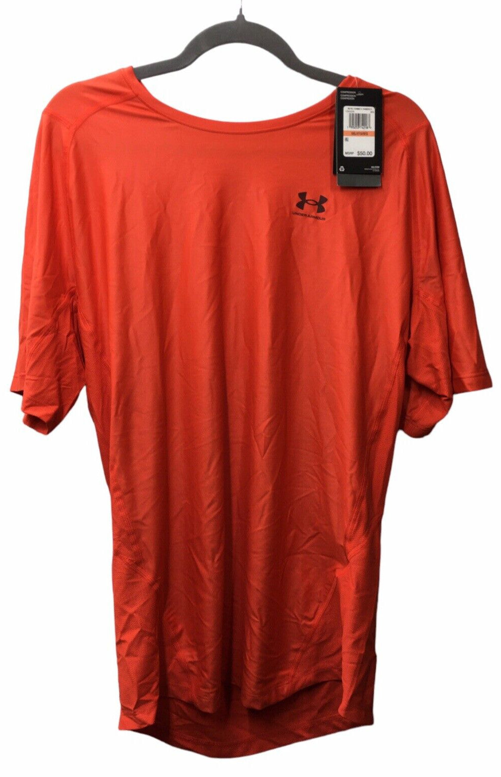 Under Armour UA Iso-Chill White Compression Heatgear Short Sleeve Shirt Mens 3XL