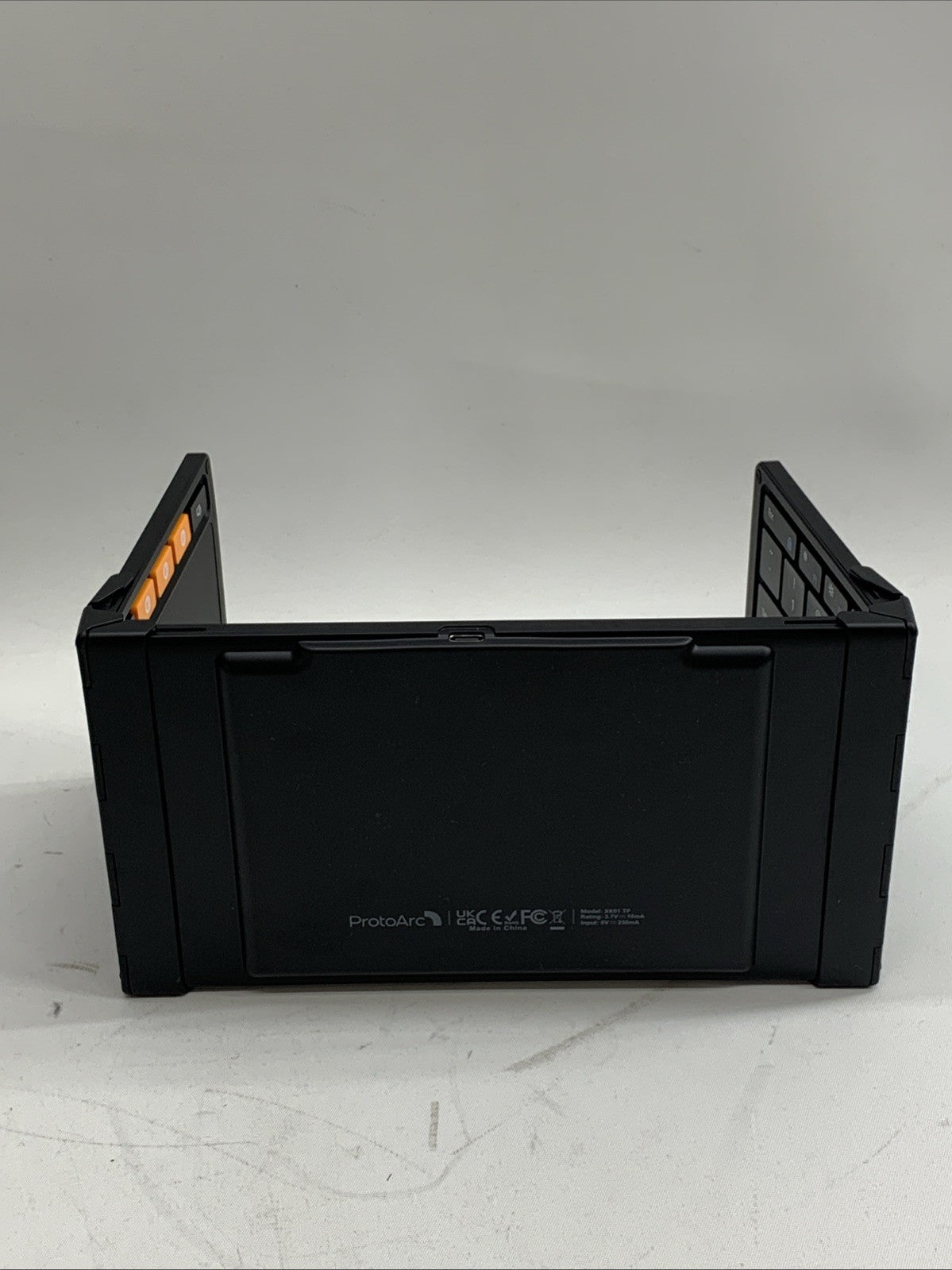 Foldable Keyboard with Touchpad, XK01 TP Folding Portable Travel Keyboard Black