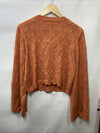 GRACE KARIN Cardigan Sweaters Women Lightweight Size Large Long Sleeve Orange