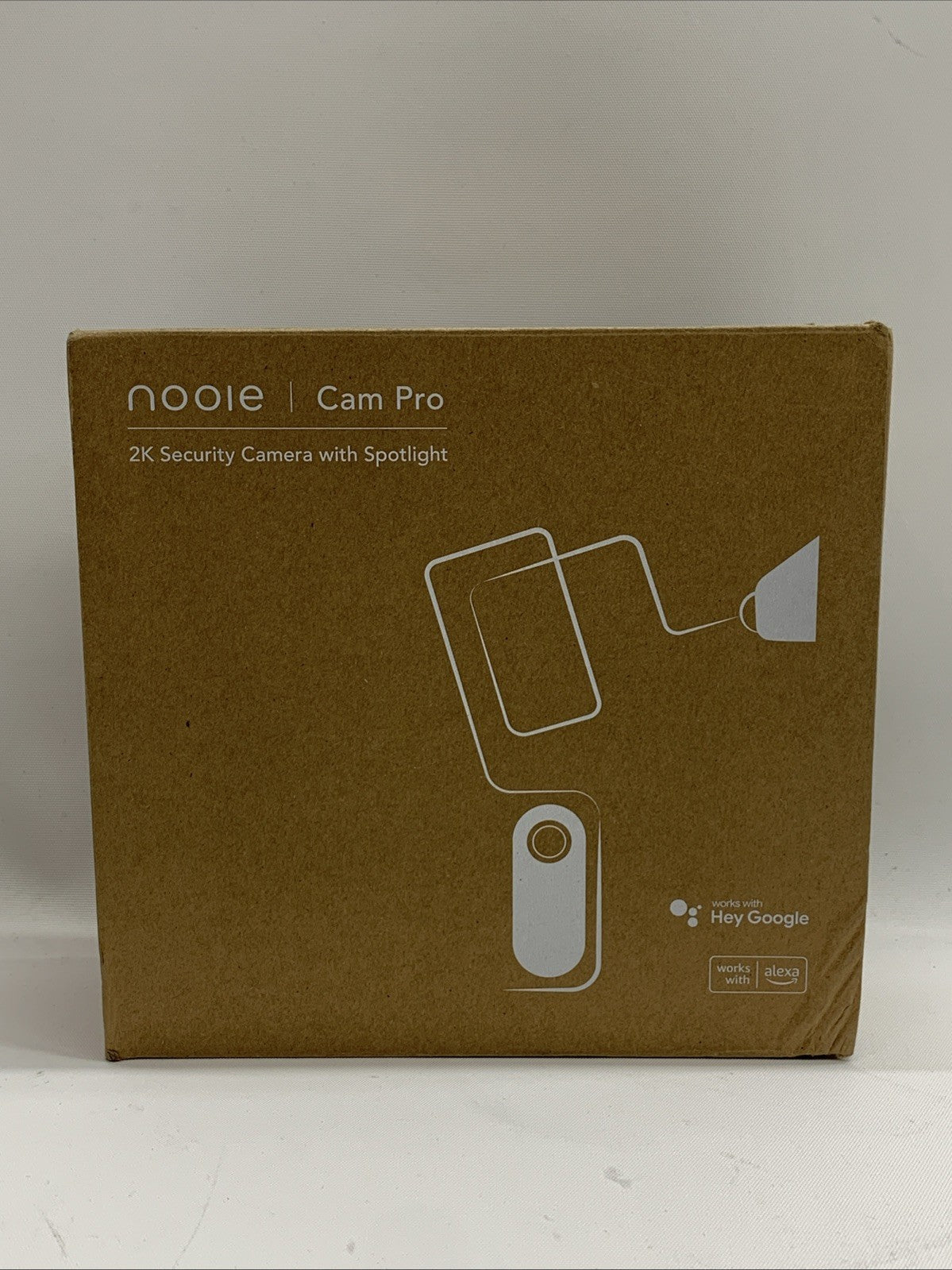 nooie Pro Cam, 2K Security Cameras Wireless Outdoor Spotlight Mic Night Vision