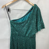 Maggy London Women's Holiday Green Sequin Dress Event Occasion Cocktail Size 4