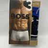 Hugo Boss Men's Bold Boxer Trunks Medium Organic Cotton Blue Navy Black - 3 Pack