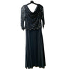 J Kara Beaded Dress Long Dress Formal Evening Dress Pull On (Size 6P)
