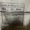 Condor Class B Twill Shirt Size 4XL (20-20.5) Men’s Khaki Zip Up With Buttons