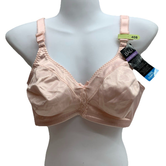 Bali DF3820 Women Double Support Cool Comfort Wirefree T-shirt Bra Pink Size 40B