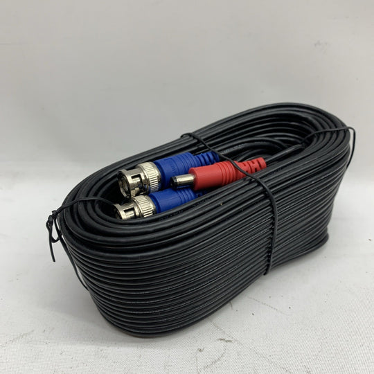 Genuine OEM Lorex Premium 4k Rg59/Power BNC Cable 60 Feet Siamese Cable Black