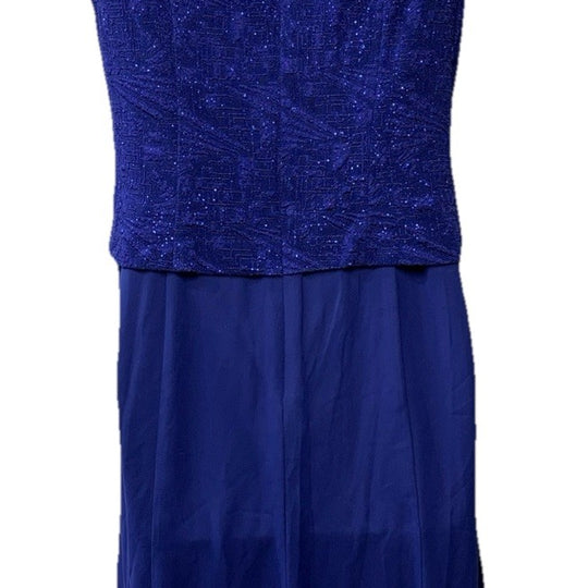 Alex Evenings Women's Dress Size 8P Midi Sleeveless New Years Cocktail Party