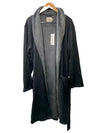 UGG Men's Robinson Robe Black Heather Grey Lined 1096932 Size M/L Long Sleeve