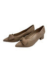 Naturalizer Womens MAVIS Taupe Suede Bow Pumps Shoes 10.5 Medium (B,M) BHFO