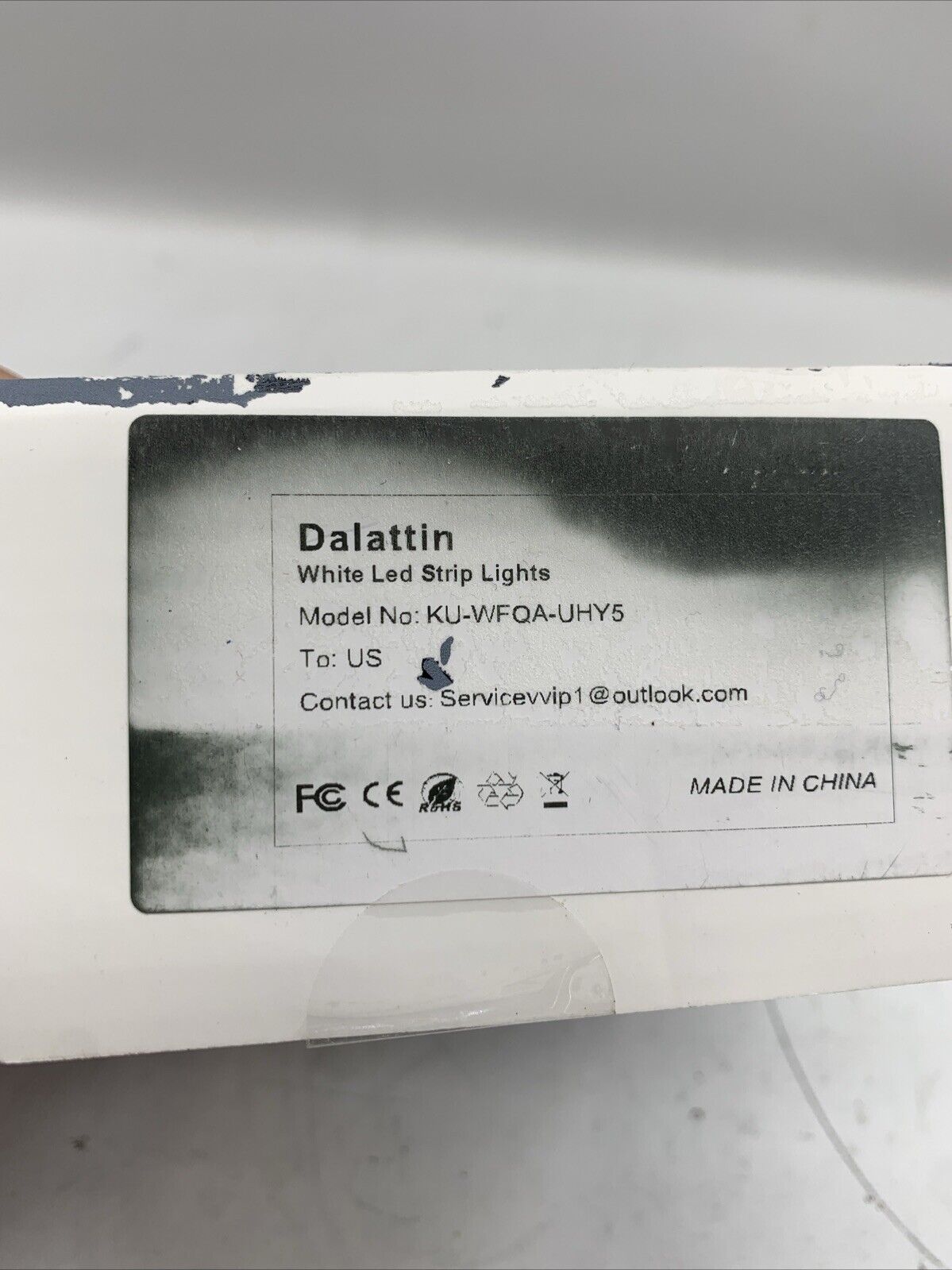 Dalattin White LED Strip Lights For 50’ Dimmable 24V LED Tape Daylight White
