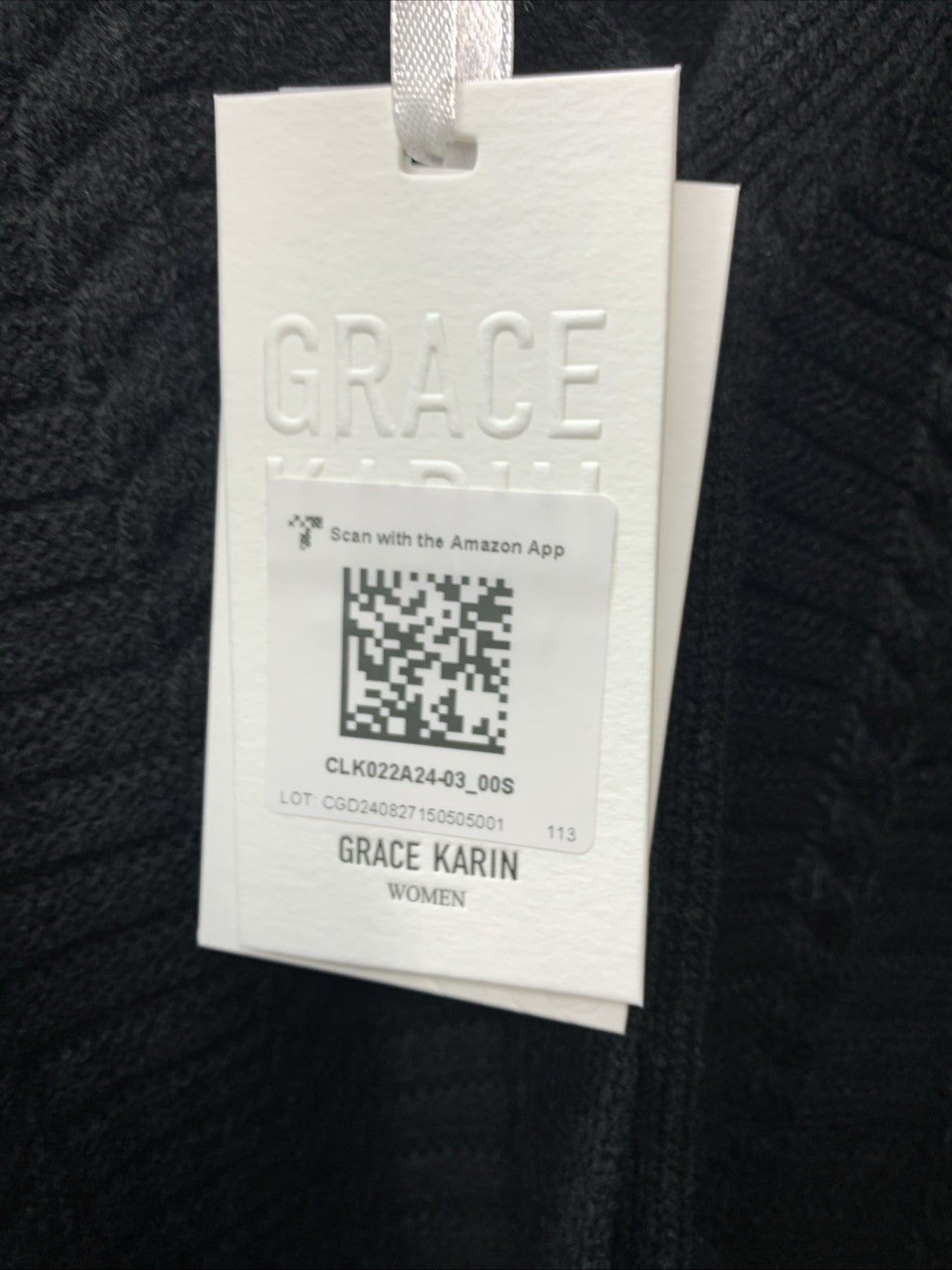 GRACE KARIN Women's 2024 Cardigan Sweaters Open Front Button Size Small Black