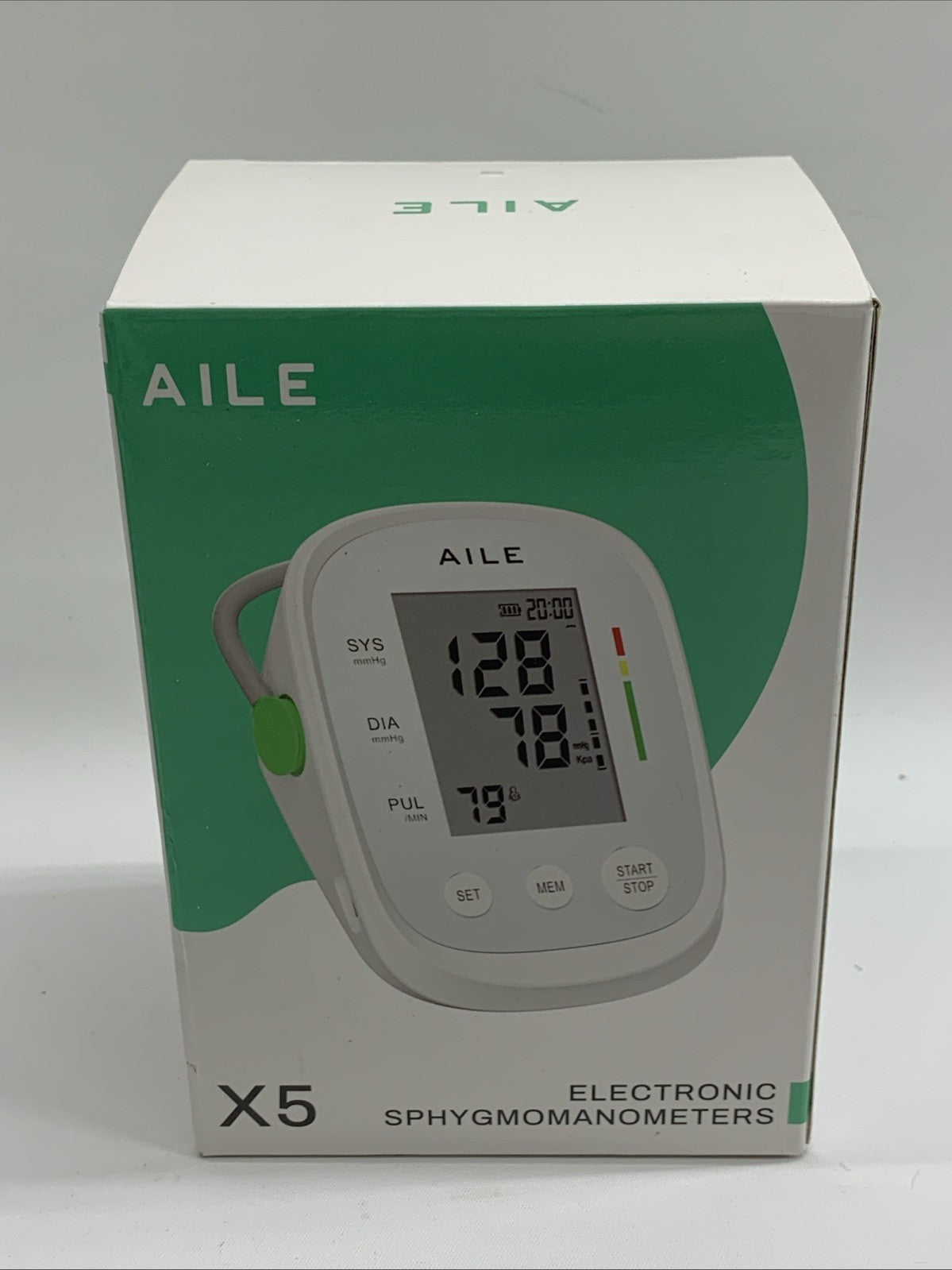 Aile X5 Electronic Sphygmomanometer Blood Pressure Machine Upper Arm Large Cuff
