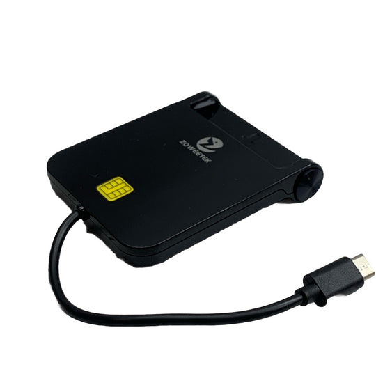 Smart Card Reader, Zoweetek 12026-8 Black ompatible with Windows, Mac OS Linux
