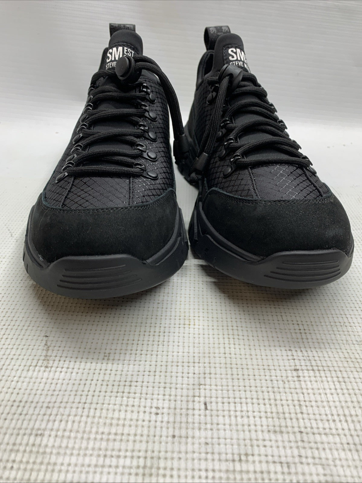 Steve Madden Chasley ORTHOLITE Black Men's Walk Shoes Sneakers Lace-Up Size 9.5