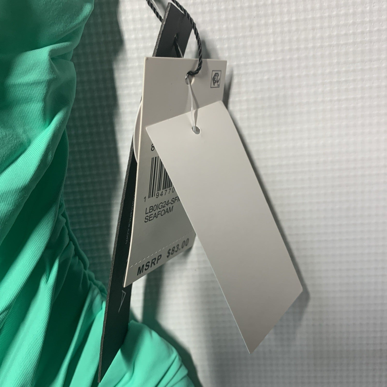 La Blanca Women's Island Goddess Shirred Side One Piece Swimsuit Swimwear Size 8