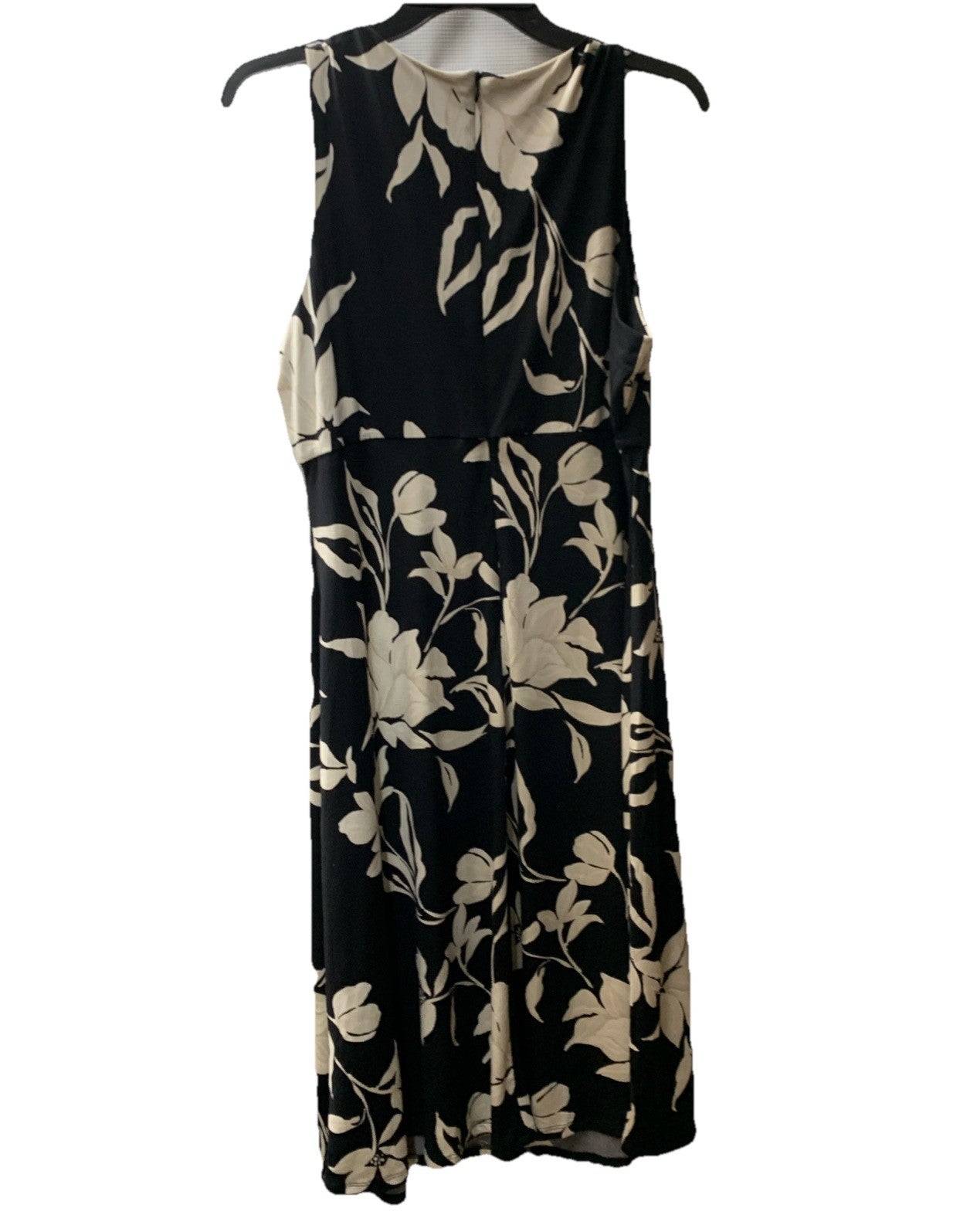 London Times Women's Floral Print Midi Dress Casual Sleeveless Classic Size 14P