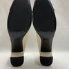 Bandolino Candy3 Womens Ivory 150 Block Heeled Sandal Slip-on Size 11 Square Toe
