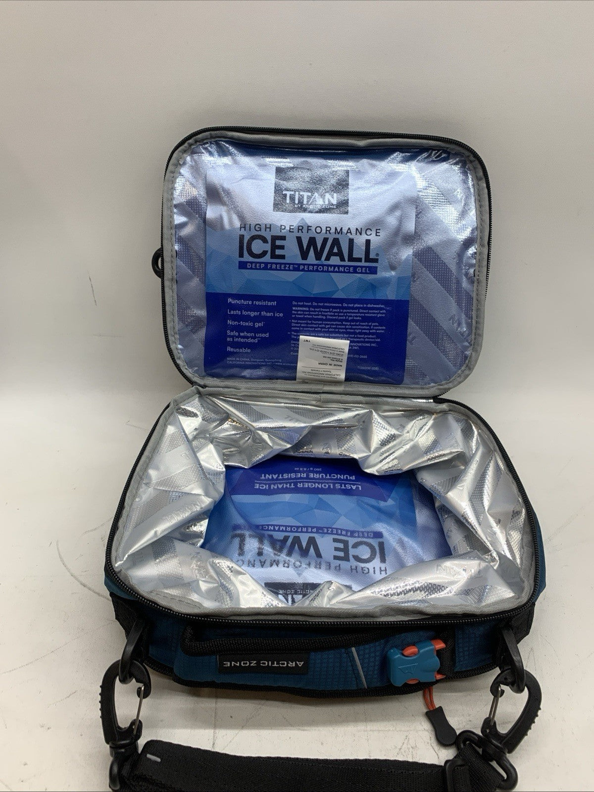Titan High Performance Fridge Cold Expandable Insulated Lunch Box Bag - Blue
