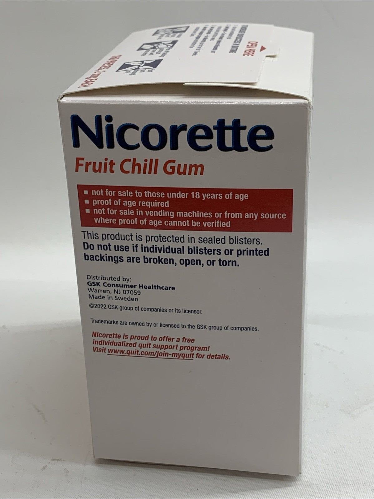 Nicorette Nicotine Quit Gum, 2mg 160 Count Stop Smoking Aid Nicotine Polacrilex