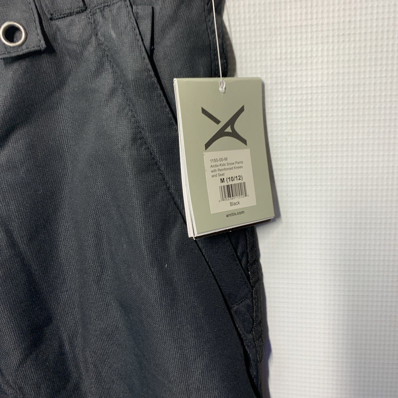 Arctix Kids Insulated Black Snow Pants M (10/12) for skiing, snowboarding, sled