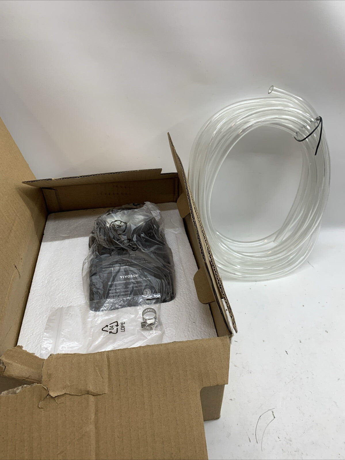 1/30 HP 120Volt Automatic Condensate Removal Pump with Safety Switch and Tubing