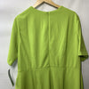 London Times Women's Short Sleeve Knee Length Crew Neck Side Button Green 18W