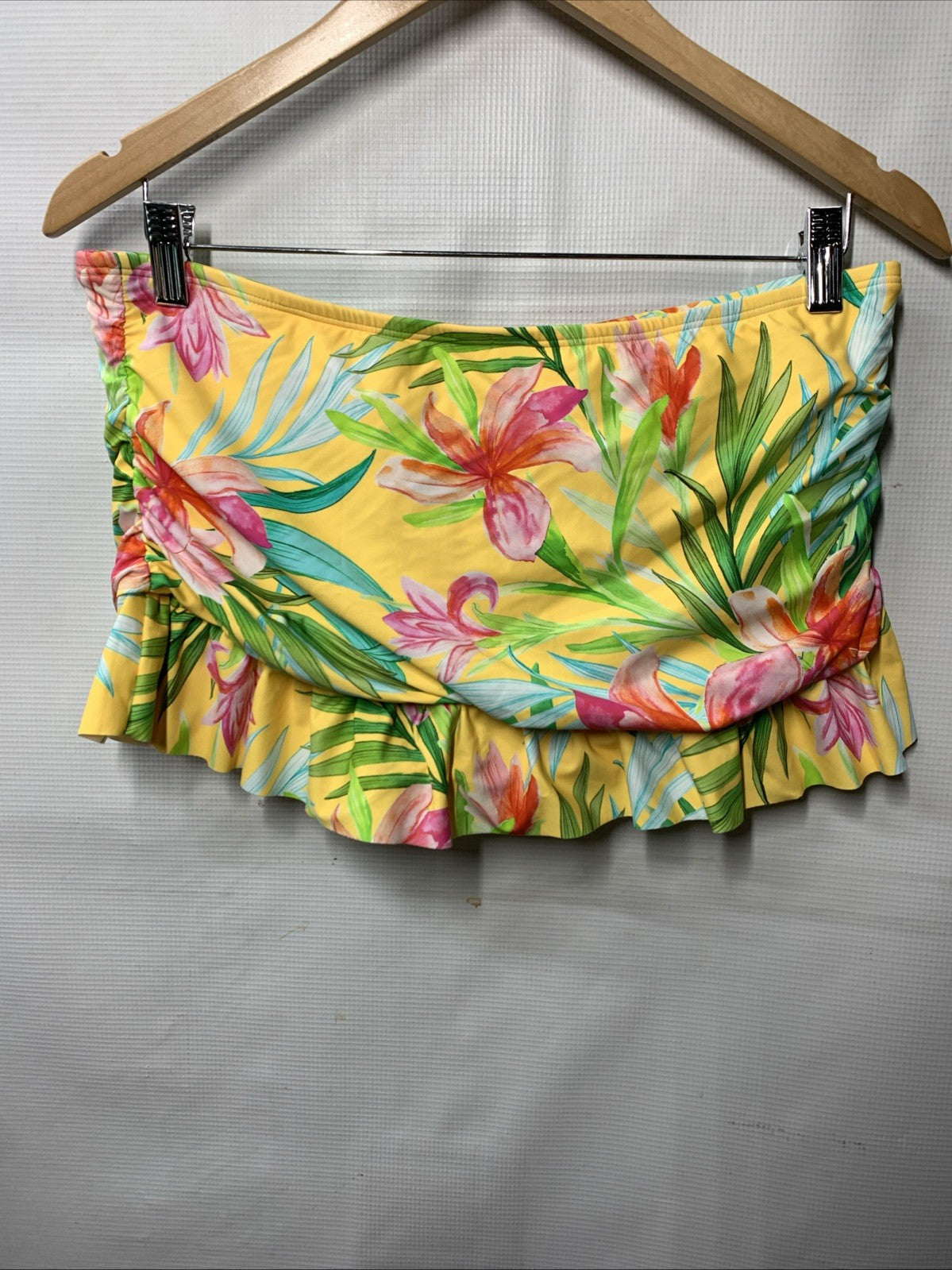 La Blanca Women's Skirted Hipster Bikini Swimsuit Bottom Swimwear Size 10 Floral