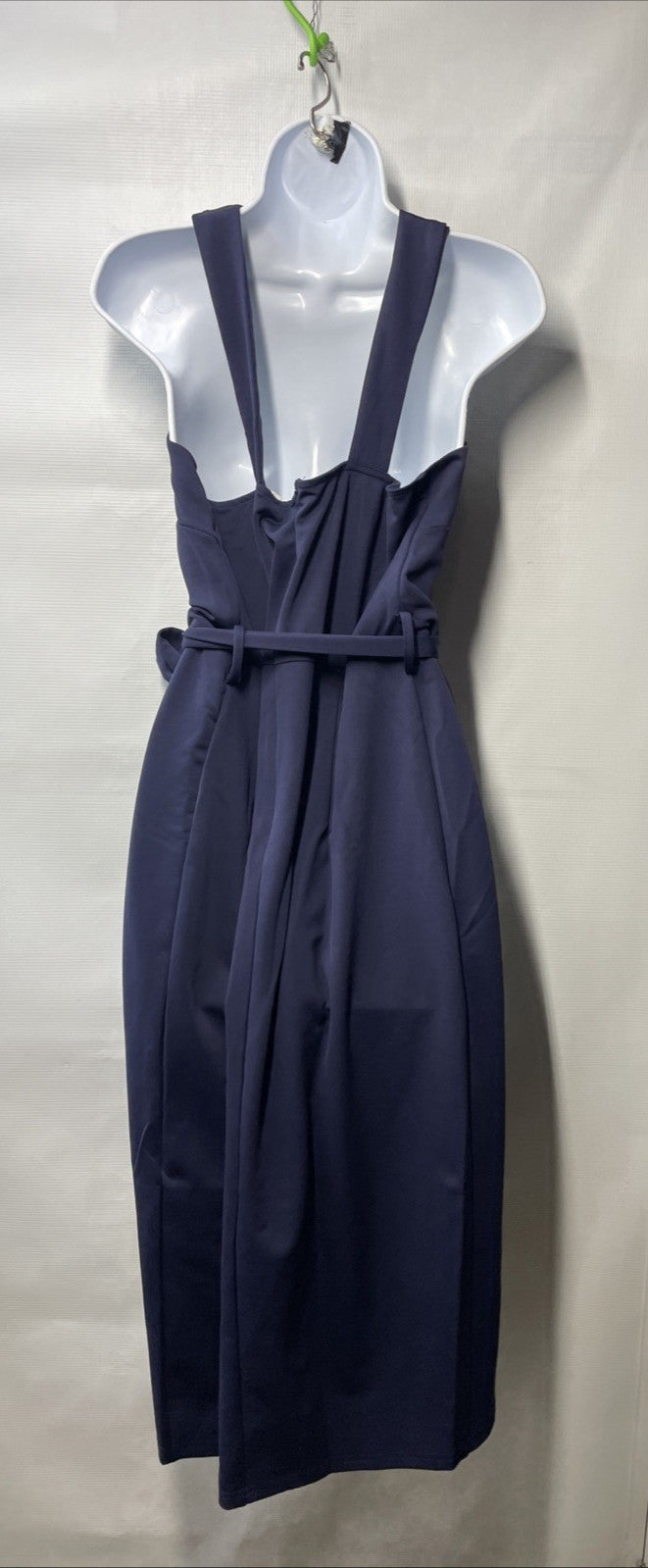 Hanna Nikole Women Wrap Front Party Dress Halterneck Ruched Bodycon Dress 16W