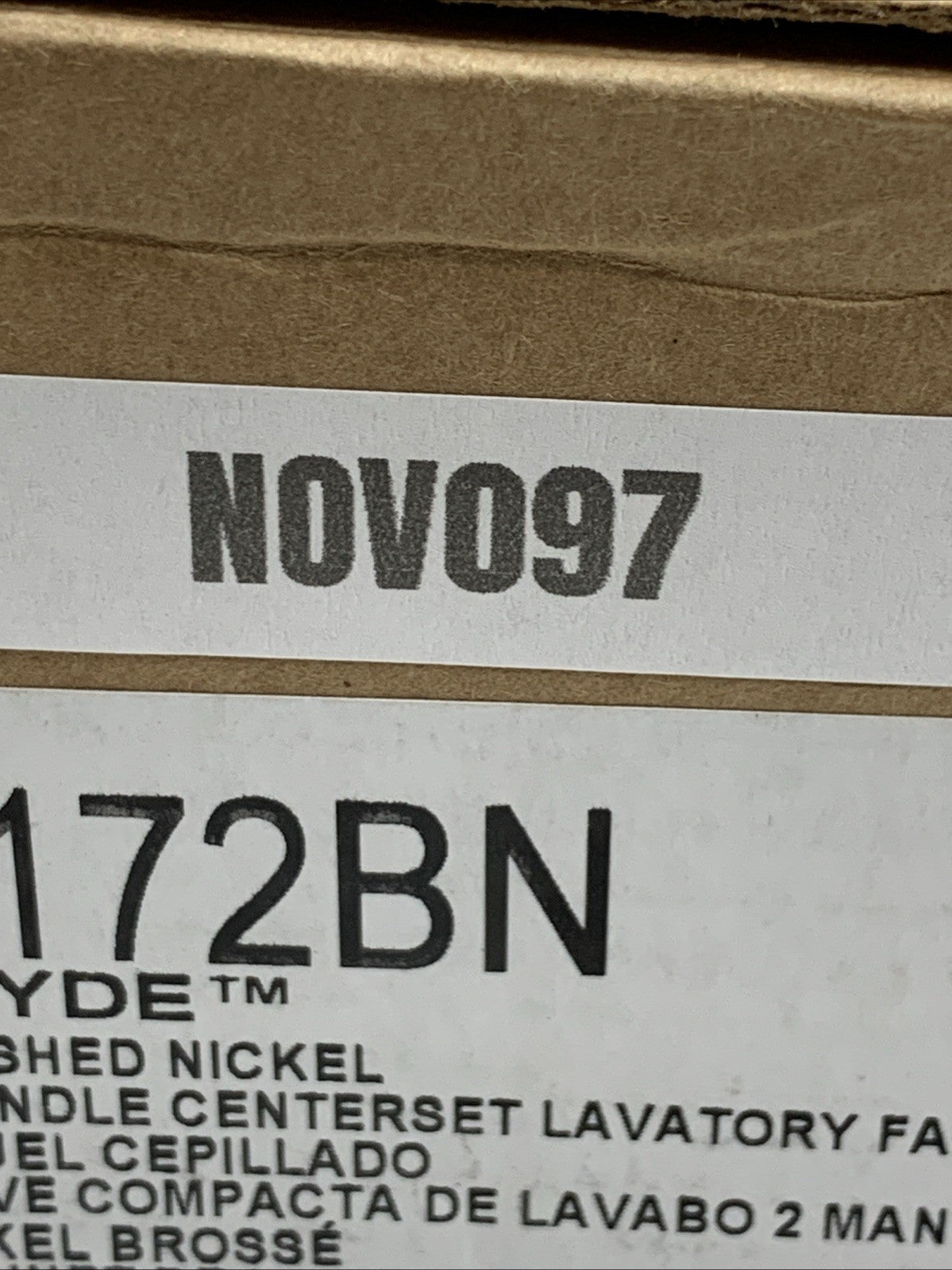 Moen Glyde Brushed Nickel Two-Handle High Arc Centerset Bathroom Faucet, 6172BN