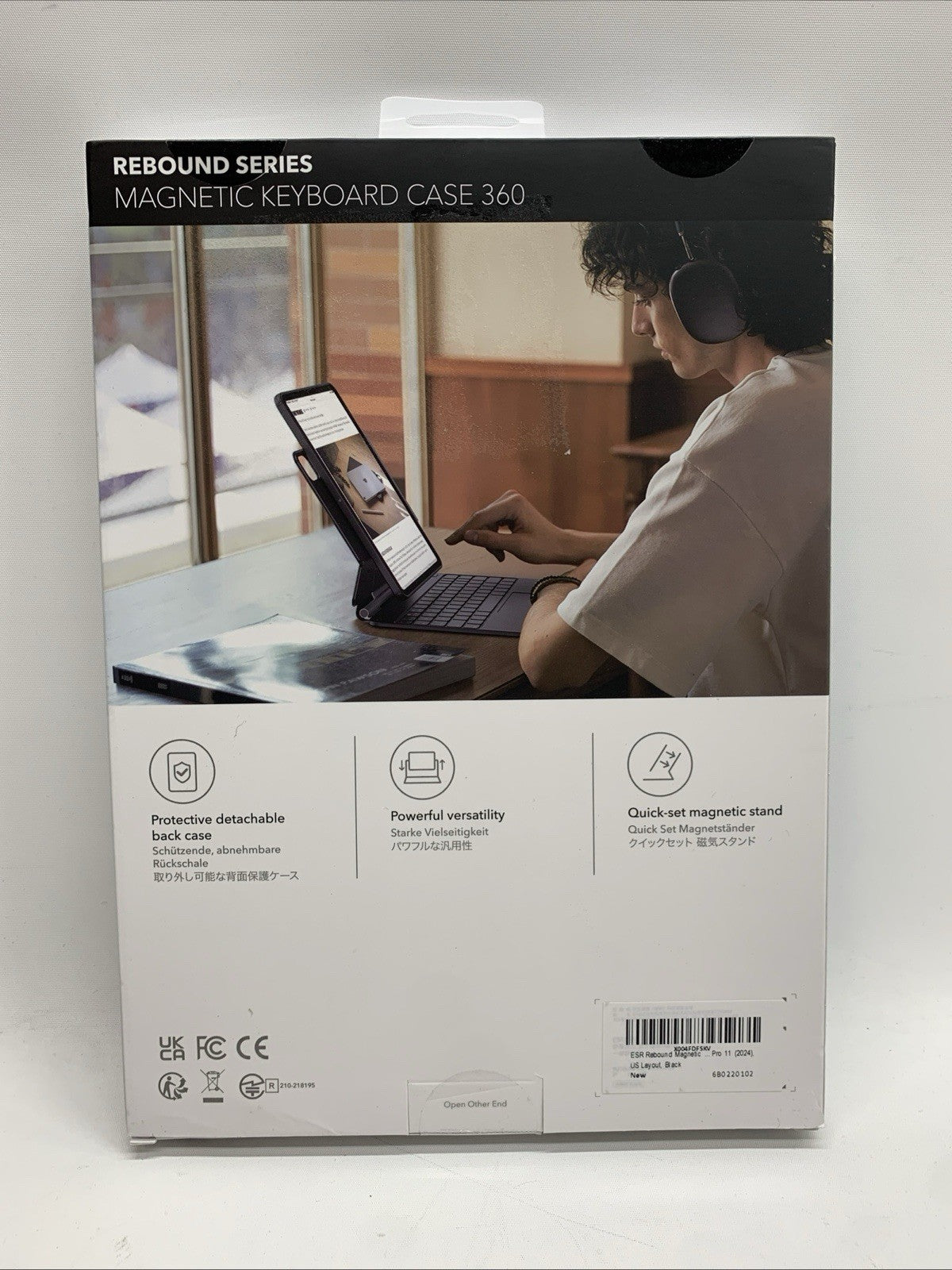 ESR Magnetic Bluetooth Keyboard Case 360 Rebound Series For iPad Pro 11 (2024)