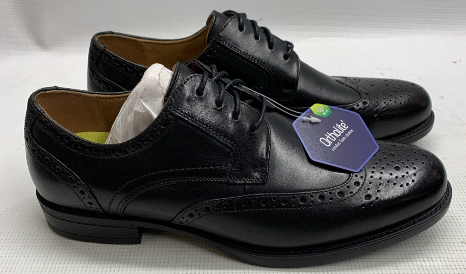 Florsheim Midtown Wingtip Oxford Men's Size 9 Black/Noir Dress Shoes Lace-up