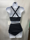 Hanna Nikole Bikini Sets for Women Plus Size Front Strappy Two Piece, Size 12W